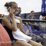 11-07-2021: Sport: ITF World tennis tour
Quirine Lemoine (NED)
calling her mother to say that she has won de final of itf world tennis tour
During the ITF World Tennis tour in Amstelveen.