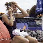 11-07-2021: Sport: ITF World tennis tour  
Quirine Lemoine (NED)
calling her mother to say that she has won the itf world tennis tour
During the ITF World Tennis tour in Amstelveen.