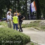 04-07-2021: Sport: Nederlands Kampioenschap BMX
Topoverleg tijdens de finales
During the Dutch BMX championships in Haaksbergen at BMX club BVO in Haaksbergen.