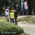 04-07-2021: Sport: Nederlands Kampioenschap BMX 
Topoverleg tijdens de finales
During the Dutch BMX championships in Haaksbergen at BMX club BVO in Haaksbergen.
