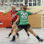 25-09-2021: Sport: PCA Kwiek vs Fortissimo
Anouk van Rijssen  (PCA Kwiek), Britt Verdaasdonk (Fortissimo)
during the handballmatch PCA Kwiek vs Fortissimo at sportpark Tijenraan in Raalte