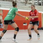 25-09-2021: Sport: PCA Kwiek vs Fortissimo
Demi van de BIldt (Fortissimo), Anouk van Rijssen  (PCA Kwiek)
during the handballmatch PCA Kwiek vs Fortissimo at sportpark Tijenraan in Raalte