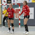 18-09-2021: Sport: PCA Kwiek - Velo
Kaylee Damman (PCA Kwiek), Lizz Olde Bolhaar (PCA Kwiek)
During the eerste divisie handball match at sportpark Tijenraan in Raalte