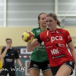 25-09-2021: Sport: PCA Kwiek vs Fortissimo
Bo van Oostrum (Fortissimo), Floor Tutert (PCA Kwiek)
during the handballmatch PCA Kwiek vs Fortissimo at sportpark Tijenraan in Raalte