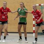 18-09-2021: Sport: PCA Kwiek - Velo
Lotte Stam (PCA Kwiek), Kirsten Steenbergen (VELO), Kaylee Damman (PCA Kwiek)
During the eerste divisie handball match at sportpark Tijenraan in Raalte
