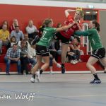 25-09-2021: Sport: PCA Kwiek vs Fortissimo
Kelly Hoogerwerf (Fortissimo), Merle Mulder (PCA Kwiek)
during the handballmatch PCA Kwiek vs Fortissimo at sportpark Tijenraan in Raalte