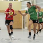 18-09-2021: Sport: PCA Kwiek - Velo
Kaylee Damman (PCA Kwiek), Quincy Fani (VELO)
During the eerste divisie handball match at sportpark Tijenraan in Raalte