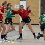 25-09-2021: Sport: PCA Kwiek vs Fortissimo
Floor Tutert  (PCA Kwiek), Hilke Weijs (Fortissimo), Astrid Uitslag (PCA Kwiek)
during the handballmatch PCA Kwiek vs Fortissimo at sportpark Tijenraan in Raalte