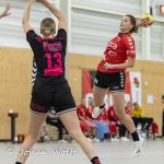 09-10-2021: Sport: PCA Kwiek vs Borhave
Noah Timmermans (Borhave), Merle Mulder (PCA Kwiek)
During the match at sporthall Tijenraan in Raalte