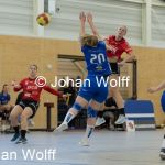 RAALTE, NETHERLANDS - SEPTEMBER 03
Astrid Uitslag (PCA Kwiek), Danique Boomkamp SEW, Daphne Luchies (PCA Kwiek), Sharon Noordermeer SEW
during the match at the sportcenter Tijenraan Stadium PCA Kwiek vs SEW 03-09-2022 Raalte (photo by Johan Wolff/Orange Pictures)