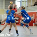 RAALTE, NETHERLANDS - SEPTEMBER 03
Jolijn Beerepoot SEW, Anouk van Rijssen (PCA Kwiek)
during the match at the sportcenter Tijenraan Stadium PCA Kwiek vs SEW 03-09-2022 Raalte (photo by Johan Wolff/Orange Pictures)