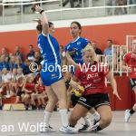 RAALTE, NETHERLANDS - SEPTEMBER 03
Isa op den Kelder SEW, Anouk van Rijssen (PCA Kwiek), Eline Veltrop SEW
during the match at the sportcenter Tijenraan Stadium PCA Kwiek vs SEW 03-09-2022 Raalte (photo by Johan Wolff/Orange Pictures)