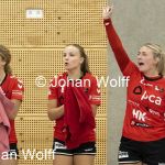 RAALTE, NETHERLANDS - SEPTEMBER 03
Elisa Marsman PCA Kwiek, Lizz Olde Bolhaar PCA Kwiek, Maron Schepers ( PCA Kwiek)
during the match at the sportcenter Tijenraan Stadium PCA Kwiek vs SEW 03-09-2022 Raalte (photo by Johan Wolff/Orange Pictures)