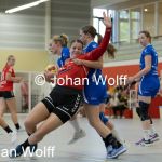 RAALTE, NETHERLANDS - SEPTEMBER 03
Astrid Uitslag (PCA Kwiek), Eline Veltrop SEW
during the match at the sportcenter Tijenraan Stadium PCA Kwiek vs SEW 03-09-2022 Raalte (photo by Johan Wolff/Orange Pictures)