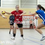 RAALTE, NETHERLANDS - SEPTEMBER 03
Eline Veltrop SEW, Lynn Holtman (PCA Kwiek), Jolijn Beerepoot SEW
during the match at the sportcenter Tijenraan Stadium PCA Kwiek vs SEW 03-09-2022 Raalte (photo by Johan Wolff/Orange Pictures)