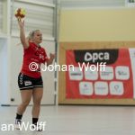 RAALTE, NETHERLANDS - SEPTEMBER 03
Anouk van Rijssen (PCA Kwiek)
during the match at the sportcenter Tijenraan Stadium PCA Kwiek vs SEW 03-09-2022 Raalte (photo by Johan Wolff/Orange Pictures)