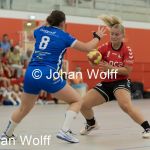 RAALTE, NETHERLANDS - SEPTEMBER 03
Isa op den Kelder SEW, Anouk van Rijssen (PCA Kwiek)
during the match at the sportcenter Tijenraan Stadium PCA Kwiek vs SEW 03-09-2022 Raalte (photo by Johan Wolff/Orange Pictures)