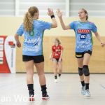RAALTE, NETHERLANDS - OKTOBER 15
Zola Amsen, Romee Steverink VOC
during the match PCA Kwiek vs VOC at the sportcenter Tijenraan Stadium 15-10-2022 Raalte(photo by Johan Wolff/Orange Pictures)