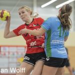 RAALTE, NETHERLANDS - OKTOBER 15
Lynn Holtman (PCA Kwiek), Jessie van de Ruit VOC
during the match PCA Kwiek vs VOC at the sportcenter Tijenraan Stadium 15-10-2022 Raalte(photo by Johan Wolff/Orange Pictures)