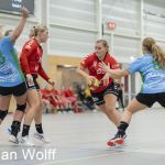 RAALTE, NETHERLANDS - OKTOBER 15
Jill Kooy VOC, Maron Schepers ( PCA Kwiek), Anouk van Rijssen (PCA Kwiek), Zola Amsen VOC
during the match PCA Kwiek vs VOC at the sportcenter Tijenraan Stadium 15-10-2022 Raalte(photo by Johan Wolff/Orange Pictures)