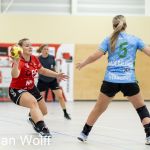 RAALTE, NETHERLANDS - OKTOBER 15
Anouk van Rijssen (PCA Kwiek), Roos Daleman VOC
during the match PCA Kwiek vs VOC at the sportcenter Tijenraan Stadium 15-10-2022 Raalte(photo by Johan Wolff/Orange Pictures)