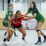 RAALTE, NETHERLANDS - NOVEMBER 12
Lisa Bosch (PCA Kwiek), Judith van der Helm HV Quintus
during the match PCA Kwiek vs HV Quintus at the Sportcenter Tijenraan Stadium 12-11-2022 Raalte (photo by Johan Wolff/Orange Pictures)