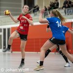 RAALTE, NETHERLANDS - FEBRUAR 18
during the match PCA Kwiek vs PSV handbal at the Sportpark Tijenraan Stadium 18-02-2023 Raalte (photo by Johan Wolff/Orange Pictures)