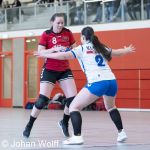 RAALTE, NETHERLANDS - FEBRUAR 18
during the match PCA Kwiek vs PSV handbal at the Sportpark Tijenraan Stadium 18-02-2023 Raalte (photo by Johan Wolff/Orange Pictures)