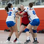 RAALTE, NETHERLANDS - FEBRUAR 18
during the match PCA Kwiek vs PSV handbal at the Sportpark Tijenraan Stadium 18-02-2023 Raalte (photo by Johan Wolff/Orange Pictures)